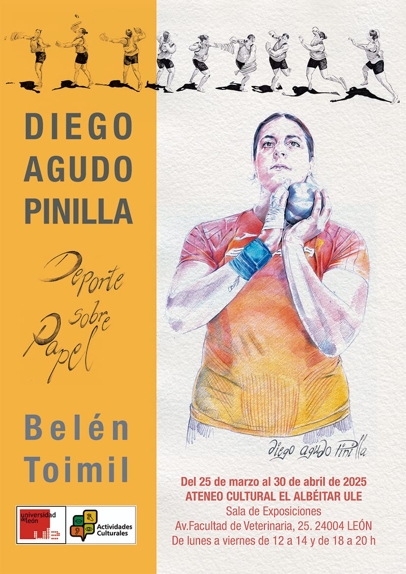 Exposición "DEPORTE SOBRE PAPEL: BELÉN TOIMIL", de Diego Agudo Pinilla